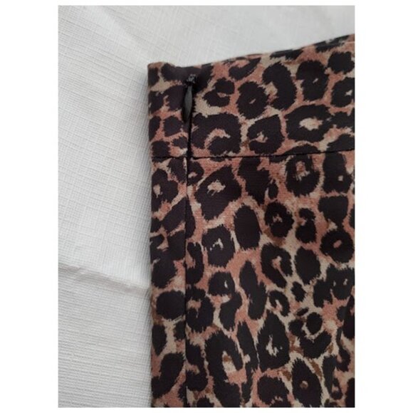 NWT French Connection Leopard Print Mini Skirt 90s/Y2K Revival Rocker Chic Sz 0 - Picture 4 of 9